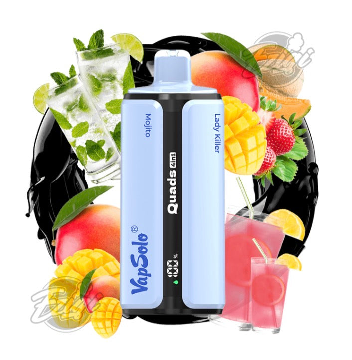 VAPSOLO QUADS – MOJITO & MONSTER MANGO & LADY KILLER & PINK LEMONADE #10